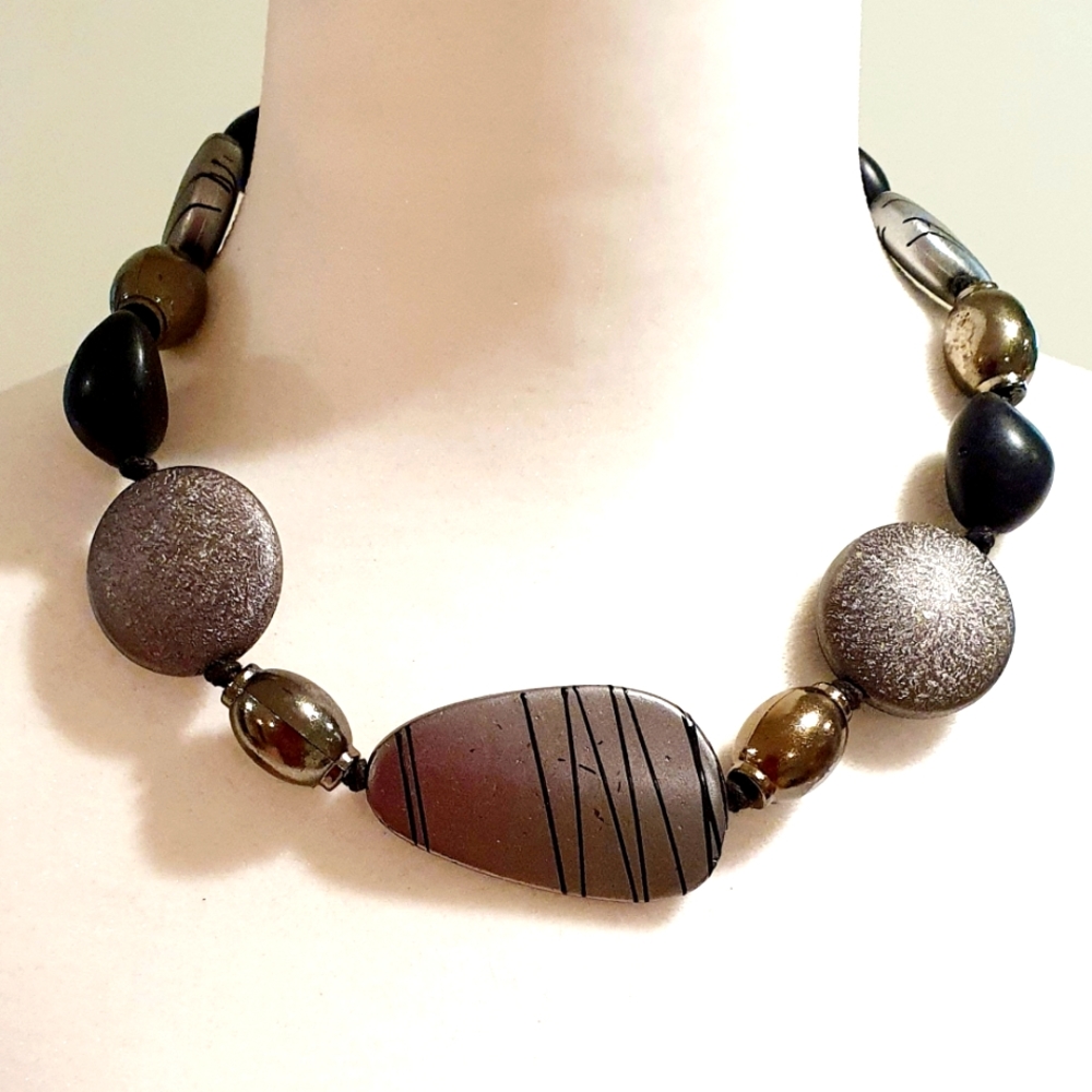 Black and grey necklace